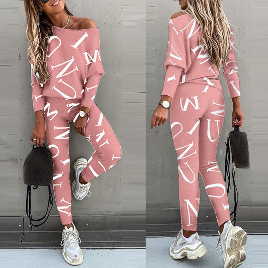 Ladies Autumn Winter Two Piece Set Women Casual Sport Suit