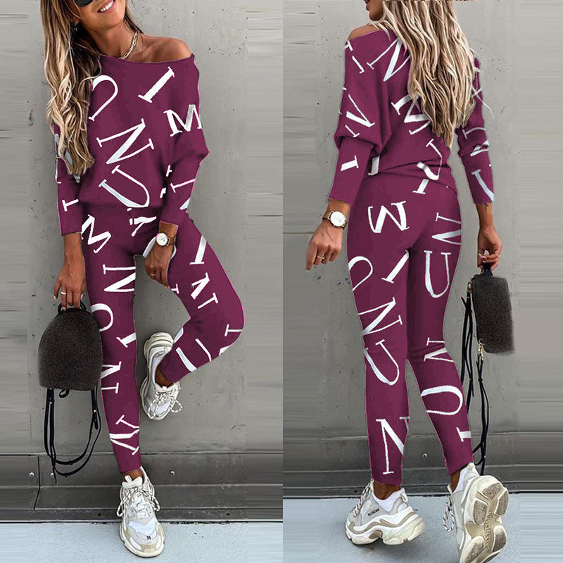 Ladies Autumn Winter Two Piece Set Women Casual Sport Suit