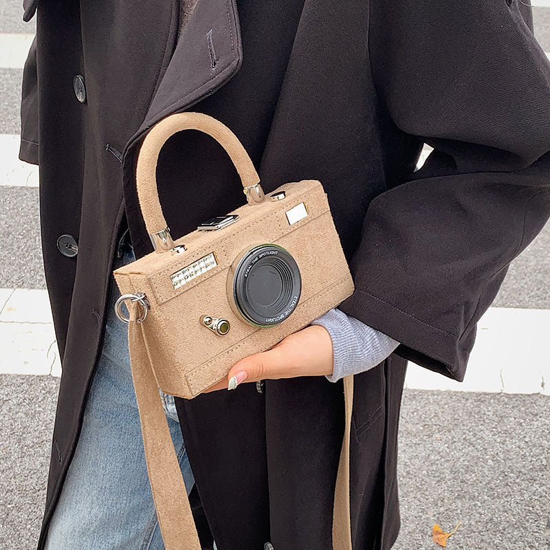 Women's Frosted Camera Shoulder Bag