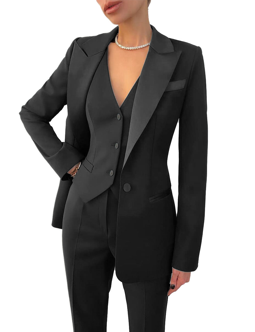 Fashion Casual Women's Three-piece Suit