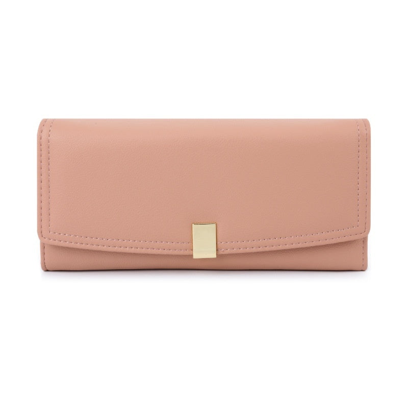 Women's Long Wallet With Three Fold