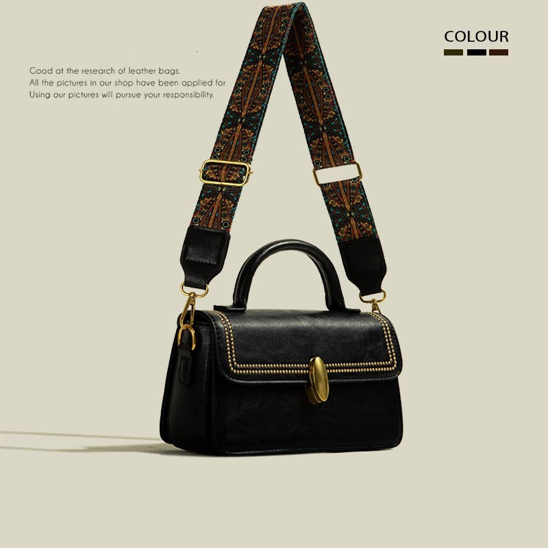 Advanced Texture Retro Messenger Bag For Women